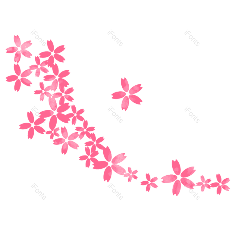 绿叶图片,装饰花瓣元素,手绘花草PNG,花朵免抠素材